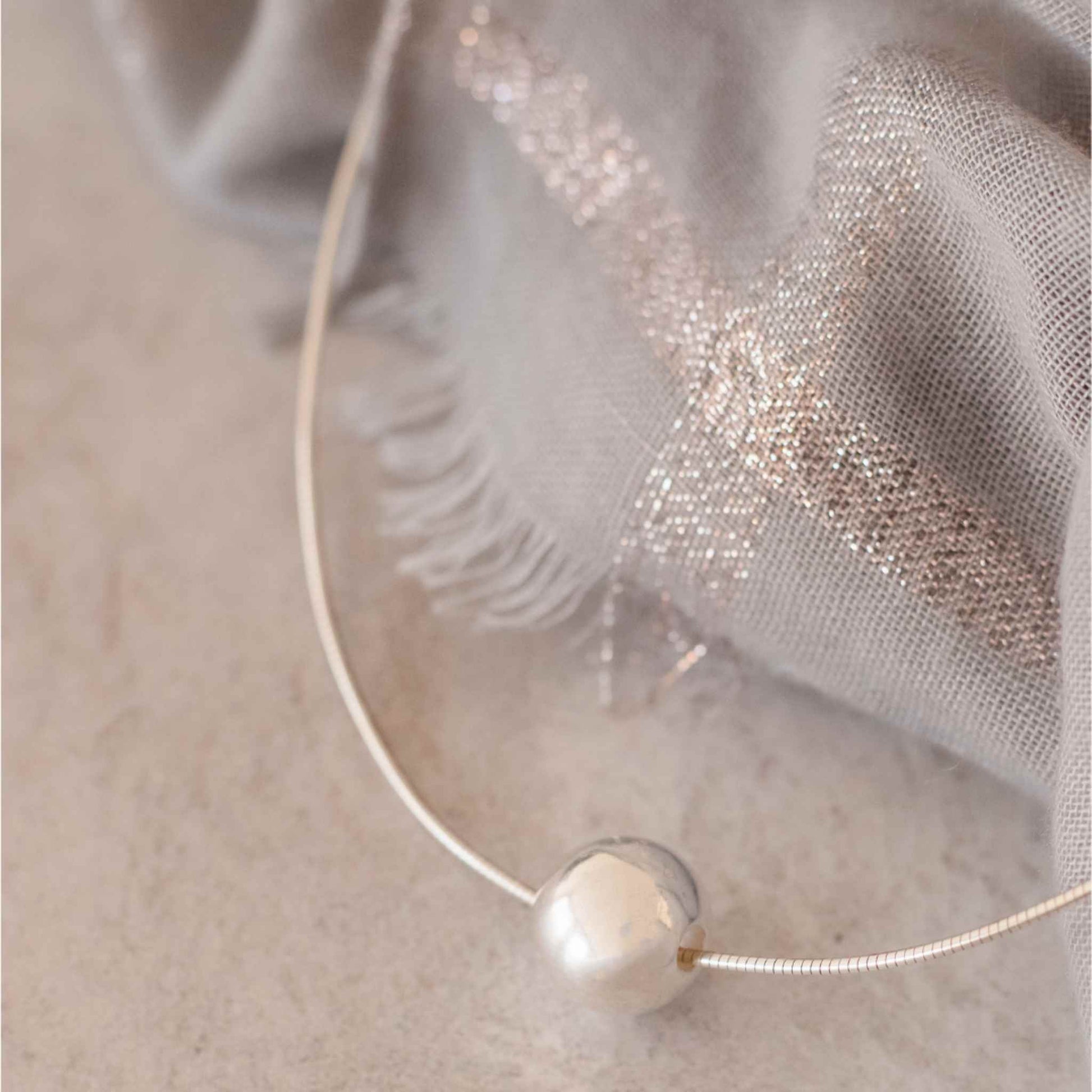 Elegant Sterling Silver Double Pearl Necklace