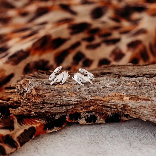 Sterling Silver Rabbit Earrings