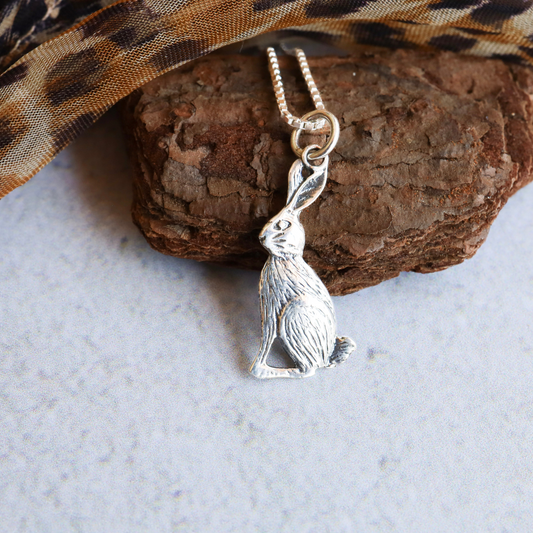 Sterling Silver Rabbit Pendant - Unique rabbit design expertly crafted from premium sterling silver, adding a touch of whimsical luxury to any outfit