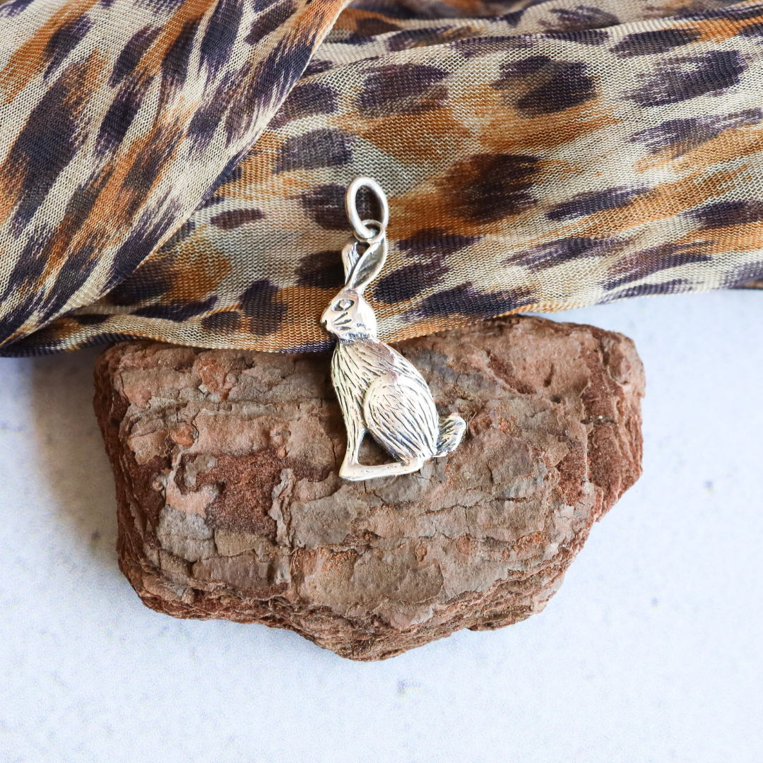 Sterling Silver Rabbit Pendant - Unique rabbit design expertly crafted from premium sterling silver, adding a touch of whimsical luxury to any outfit